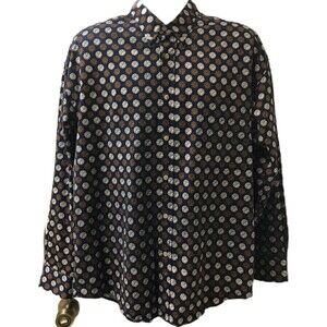Vintage Natural Issue Men's Casual Button Down Shirt Size Large Long Sleeve